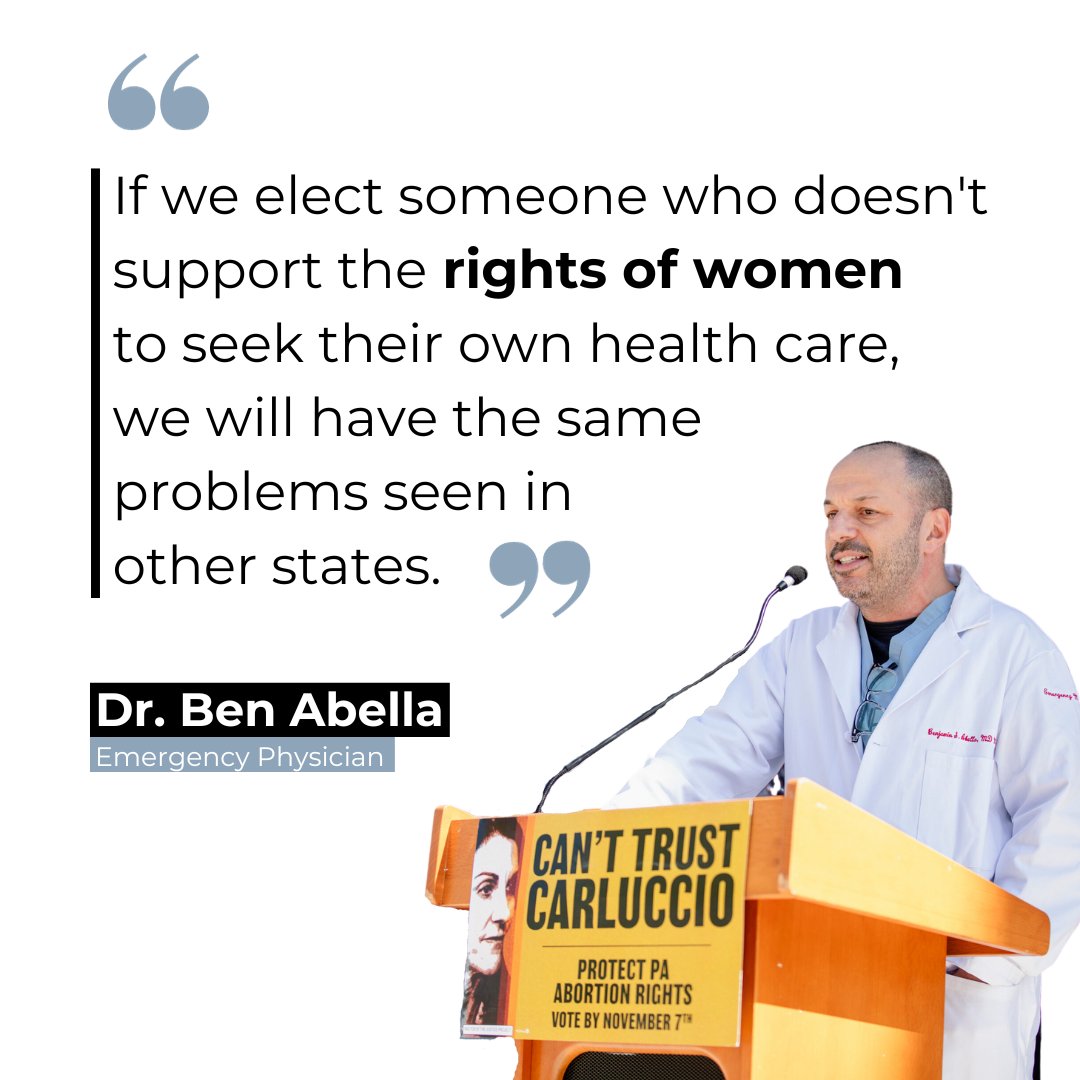 PA doctors like Ben know the 2023 election matters for abortion rights. Anti-abortion Republican judges on our Supreme Court could stand in the way of Pennsylvanians’ right to determine what is best for them and their families. Our health is on the ballot on Nov. 7.