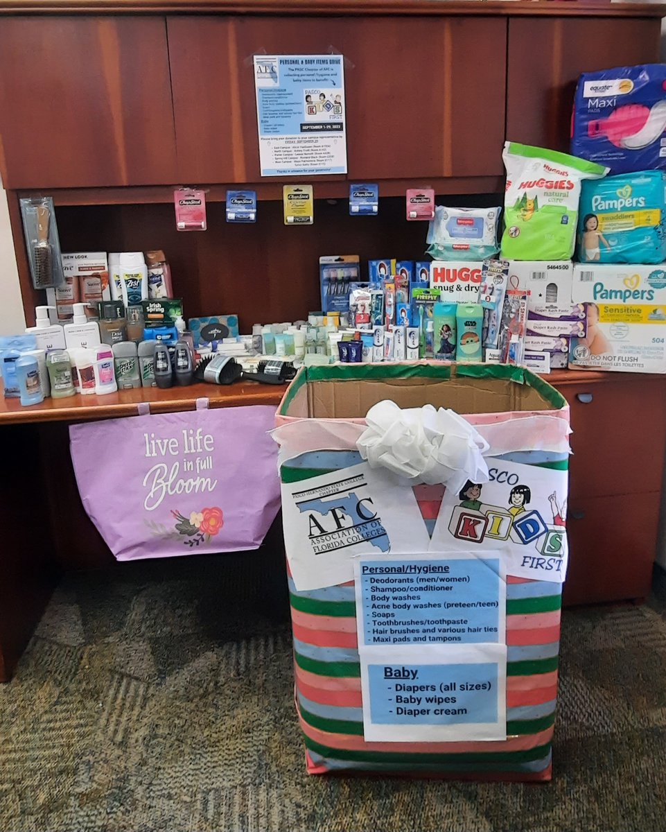 PHSC_AFC's tweet photo. The good keeps on coming! #Checkout the amazing collections from our North and Spring Hill Campuses! We are so happy to help out community in this way! @PHSCedu @myafchome #Doingthemostgood https://t.co/p8tWOj1dy5
