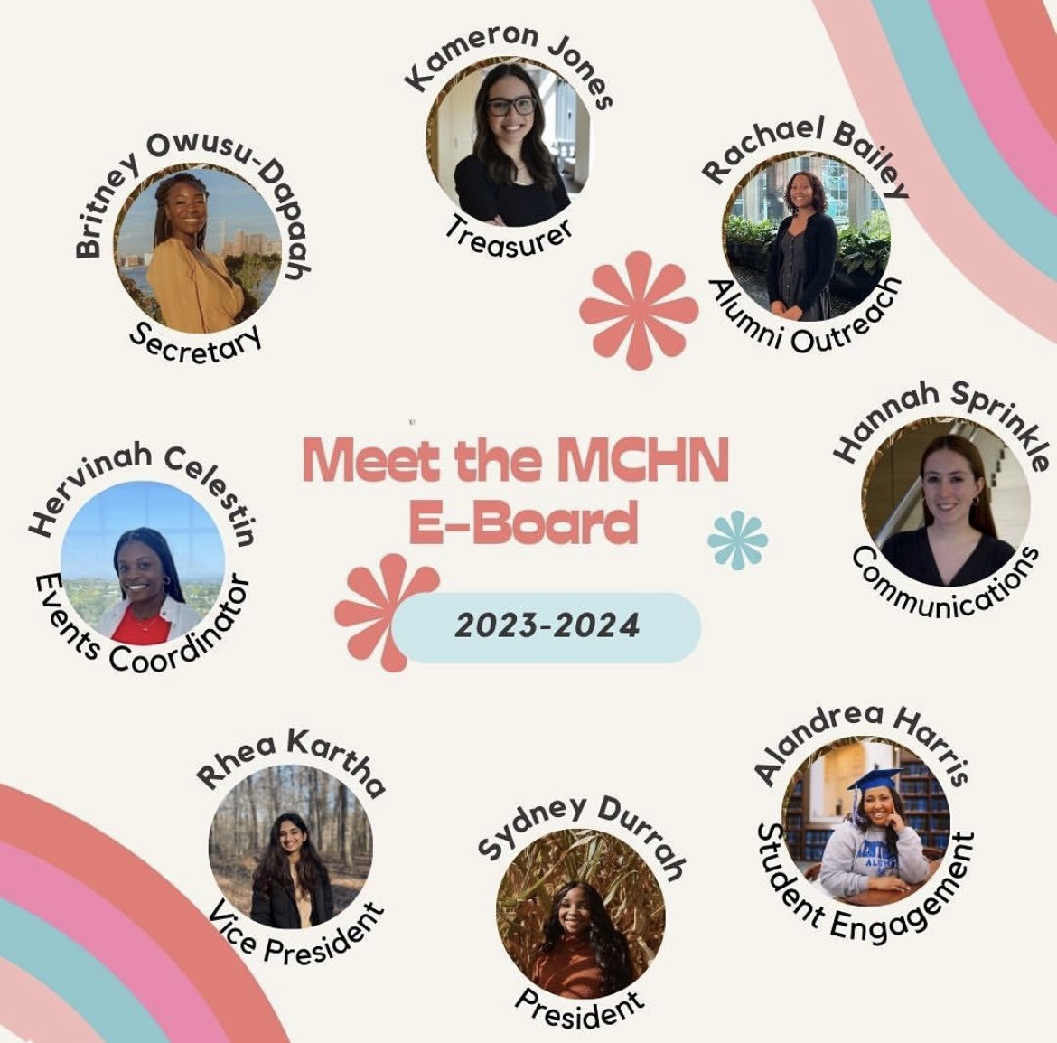 GW_MCH's tweet photo. Meet the 2023-2024 GW MCH student network executive board!! #maternalandchildhealth #gwu #milkeninstitute #georgewashingtonuniversity https://t.co/KE5hj2DsST