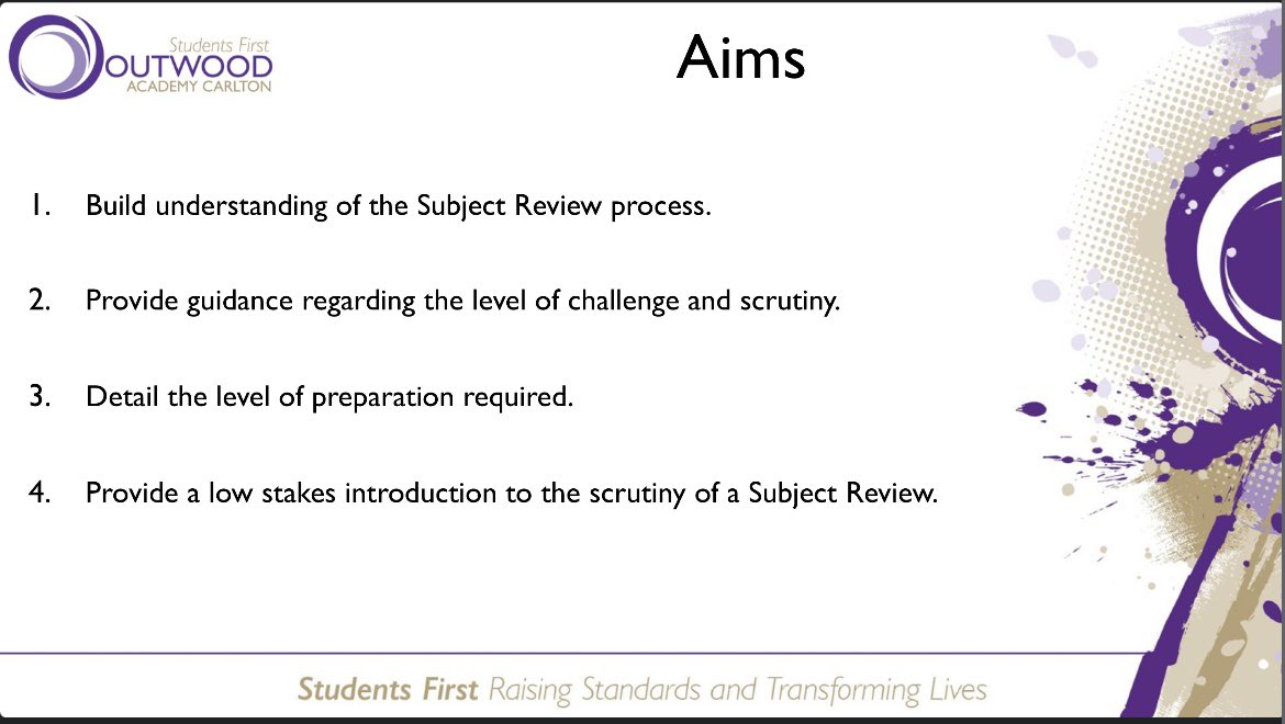 VPatOACa's tweet photo. Tonight was our first HOD meeting of the half term, and the launch of Subject Reviews for 2023-24 @OACarlton
I have every confidence that our HODs will articulate their curriculum areas with passion and clarity in the upcoming Subject Reviews.
#CPD #Collegiality #WithNotTo https://t.co/EkX5CC7MIc
