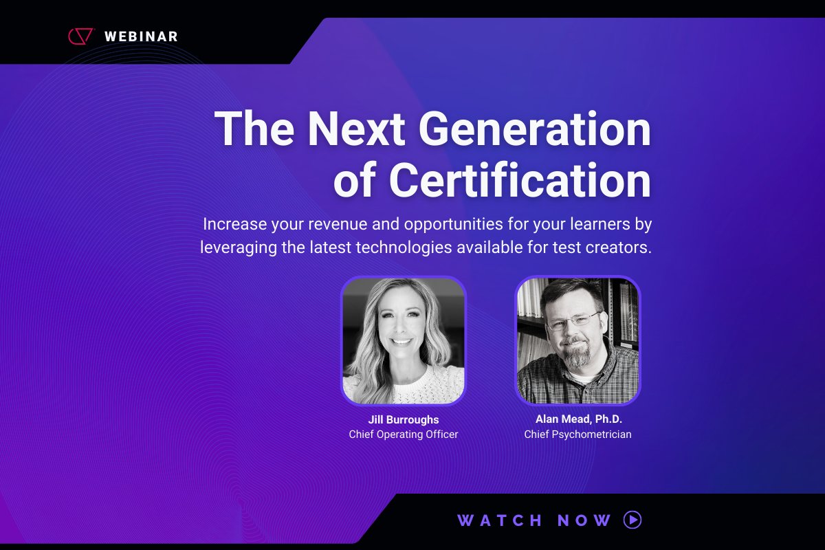 Our latest webinar was full of useful info on how to streamline your #certification program, but let's start at the beginning: how do you even choose an #examdevelopment vendor? COO Jill Burroughs shares insight based on her program management expertise.
youtube.com/clip/UgkxTqnzI…