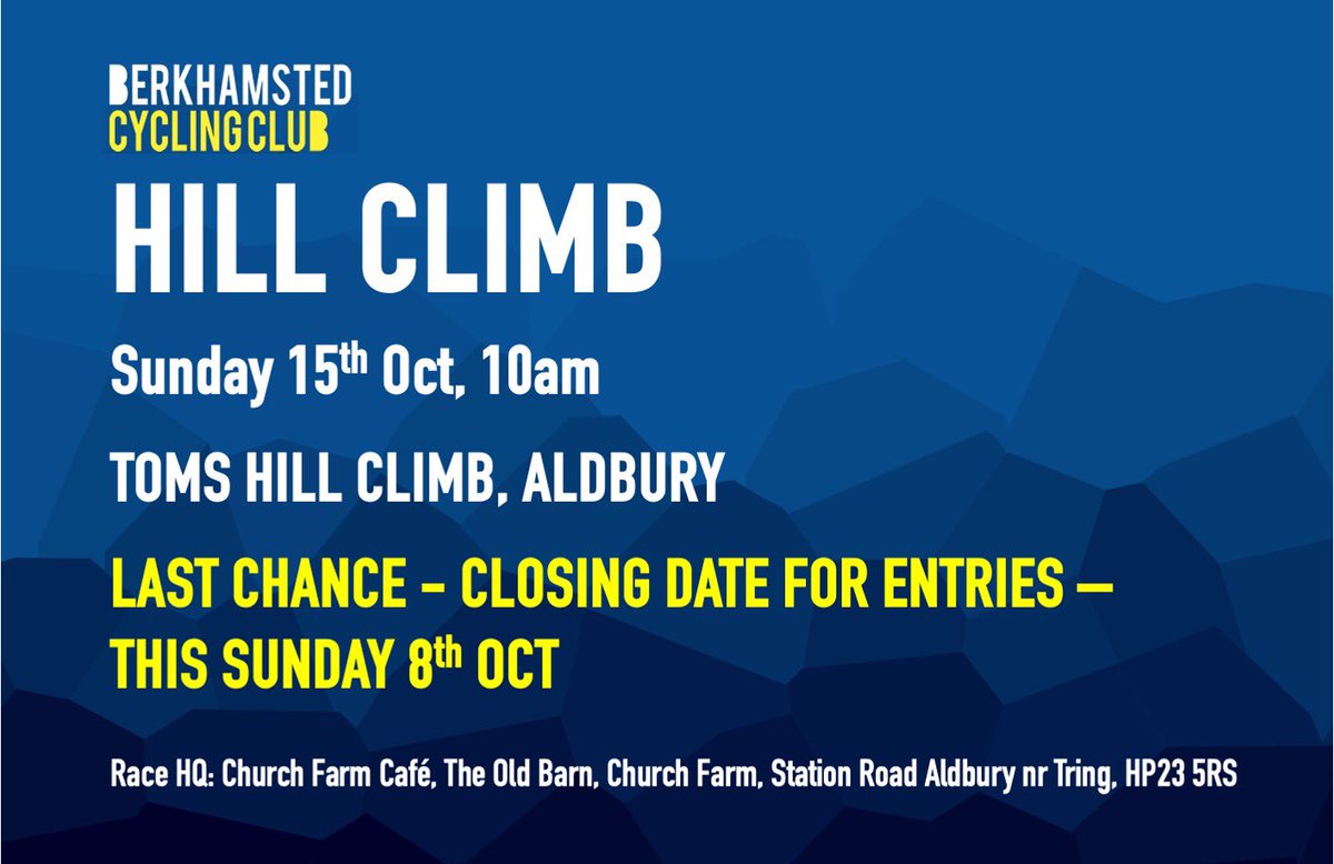 Last chance to enter our last event of the year, enter now: cyclingtimetrials.org.uk/race-details/2…