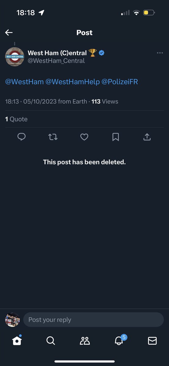ScottyWHUFC1's tweet photo. How to piss off the whole westham fan base in one post 😂 https://t.co/3TPpLMYf8y