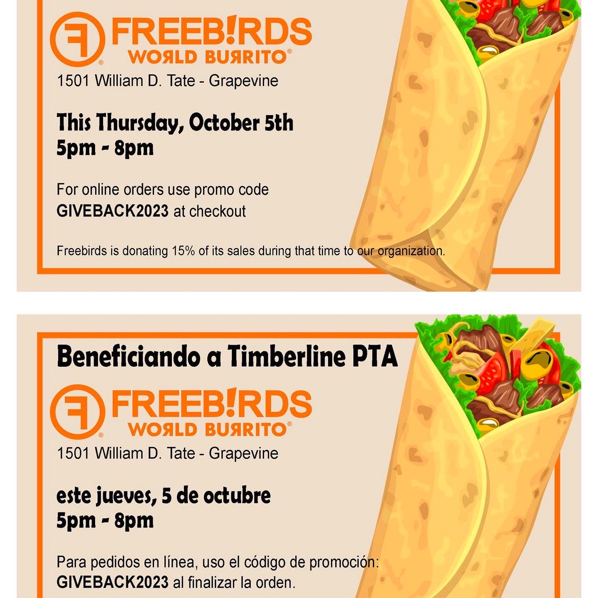 Timberline PTA tweet media