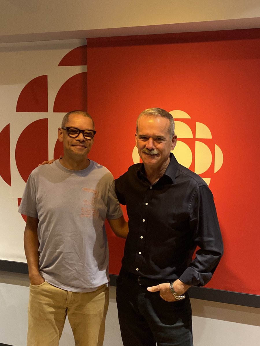 ScottatRandom's tweet image. A great conversation today with ⁦@mattgallowaycbc⁩ and ⁦@Cmdr_Hadfield⁩ to talk about #thedefector. Coming soon to ⁦@TheCurrentCBC⁩ .