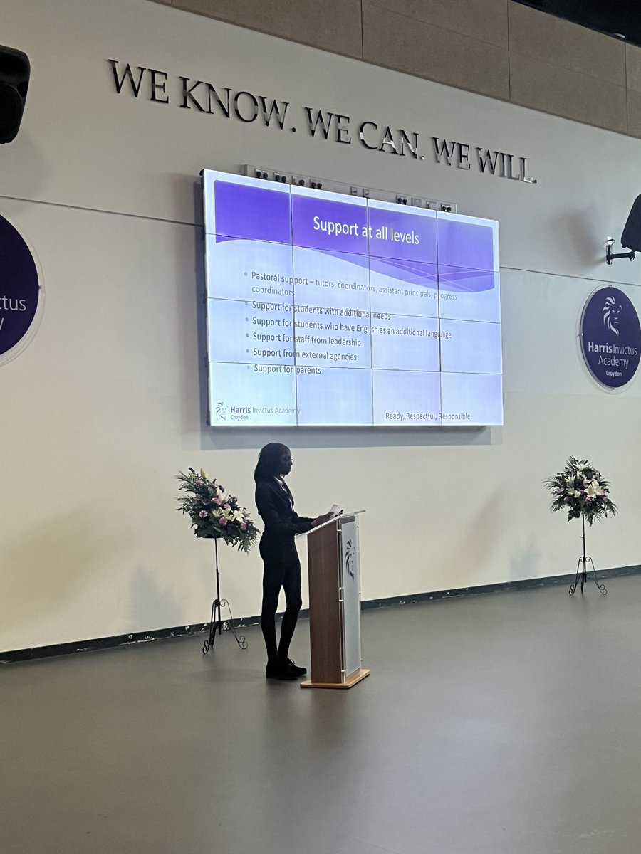 HarrisInvictus's tweet image. Open Evening is our favourite time of year! 
Mr Scott, Head of Academy, gave two talks to prospective students and families this evening. He was joined by our wonderful Year 13 Head Students, Osi &amp;amp; Suranne, sharing their experiences. 

The Invictus Family @HarrisFed #ThinkHarris