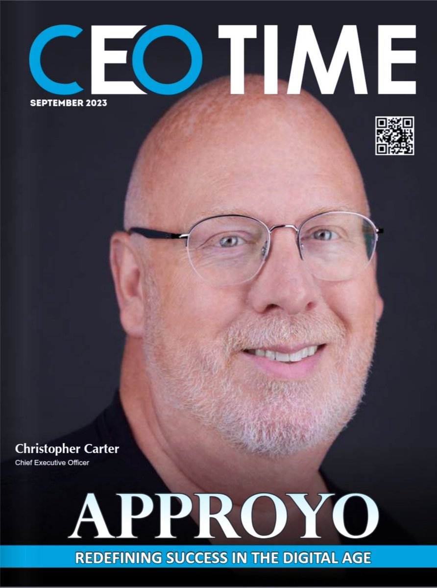 ceotime01's tweet photo. Mr. @ccarter1969 , the visionary founder of @Approyo 

Approyo: Redefining Success in the Digital Age🏆

Article - https://t.co/80FylaHs7K

#Magazine link - https://t.co/fbM1qpXkfP https://t.co/HDv4s8WqsZ
