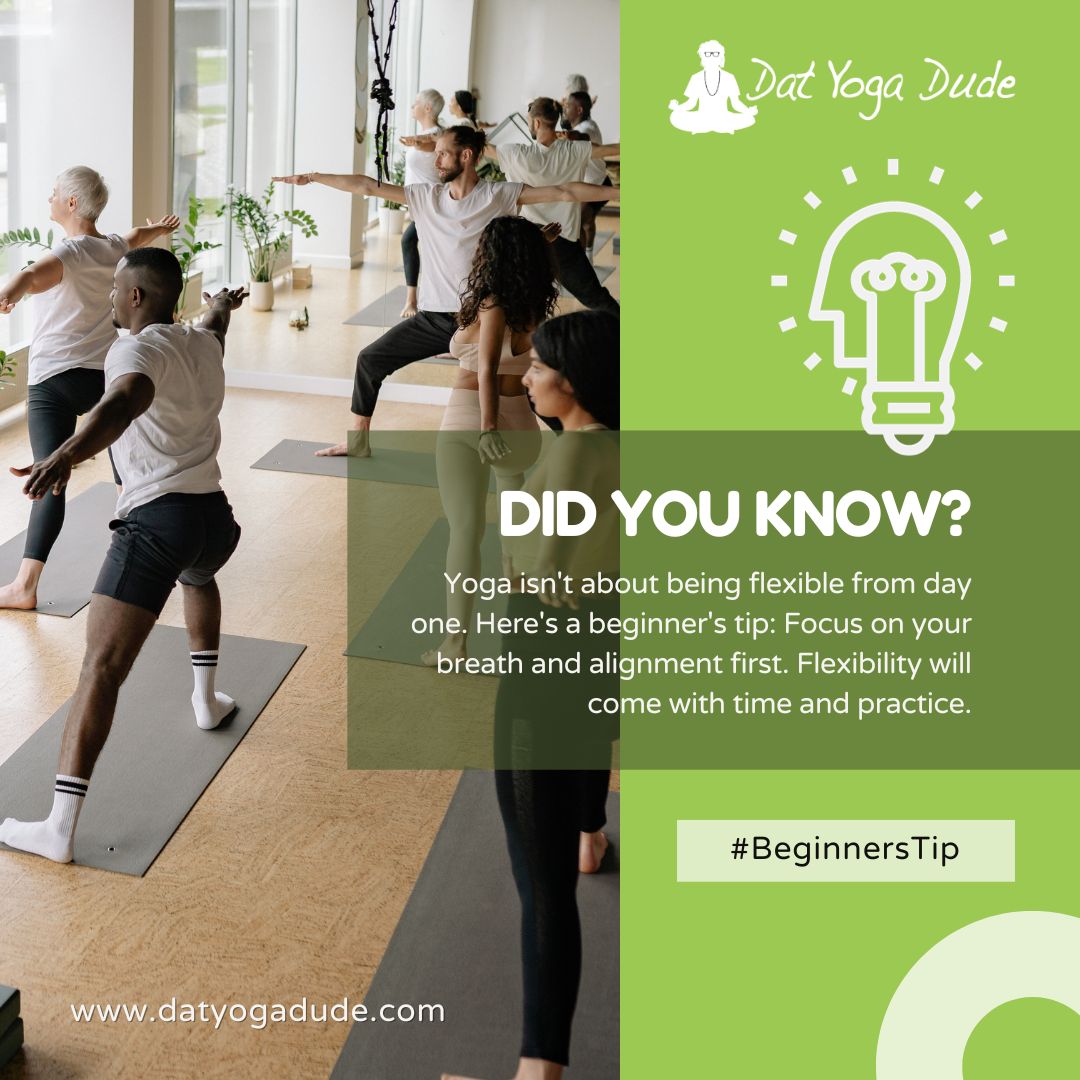 Did you know that yoga isn't about being flexible from day one?
🤔✨
Here's a beginner's tip: Focus on your breath and alignment first. Flexibility will come with time and practice. 🧘🏾‍♂️
.
.
#YogaForBeginners #MindfulJourney #yogapractice #yogaforbeginners #yoga