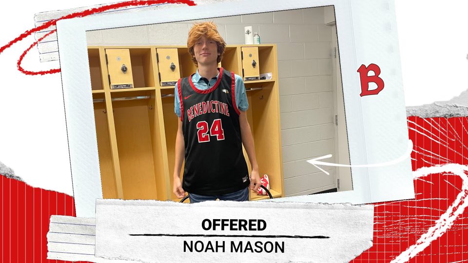 Noahmason (@noah_mason13) on Twitter photo Excited to receive an official offer to play Basketball from Benedictine University. Thank you for having me and my parents out for a great visit in August. <a href="/CoachTownsend32/">Jordan Townsend</a> <a href="/TJLake3/">TJ Lake</a> <a href="/OEWolvesbball/">Oswego East Bball</a> Excited to receive an official offer to play Basketball from Benedictine University. Thank you for having me and my parents out for a great visit in August. <a href="/CoachTownsend32/">Jordan Townsend</a> <a href="/TJLake3/">TJ Lake</a> <a href="/OEWolvesbball/">Oswego East Bball</a>