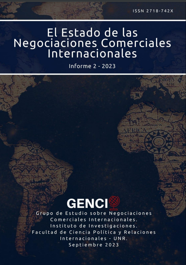 jujizel's tweet photo. Con mucho orgullo les comparto el nuevo informe del @GENCIUNR con el seguimiento de los procesos de negociaciones comerciales internacionales de mayo, junio, julio y agosto 2023.
Lo bajas del repositorio de la @UNRoficial 👉 https://t.co/2kEYjOt5nY https://t.co/2tKWsouLqd