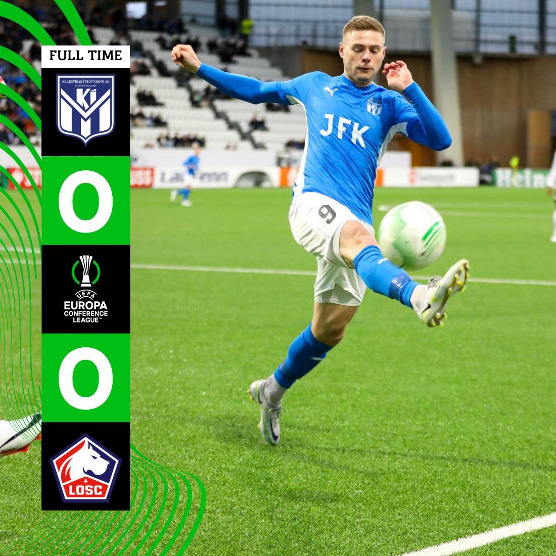 KI_Klaksvik's tweet photo. What a night. What a story. What a group of heroes. History makers. 

 Klaksvíkar Ítróttarfelag.💙 https://t.co/qAjffKy4OJ