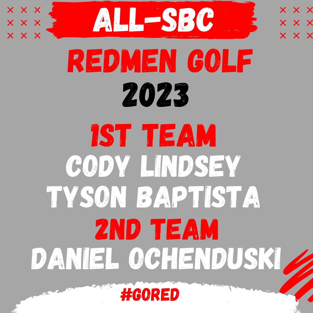 Congrats to our All-SBC selections for Girls &amp; Boys Golf and Girls Tennis that was announced today‼️  #Proud #GoRed 🅱️⛳️🎾