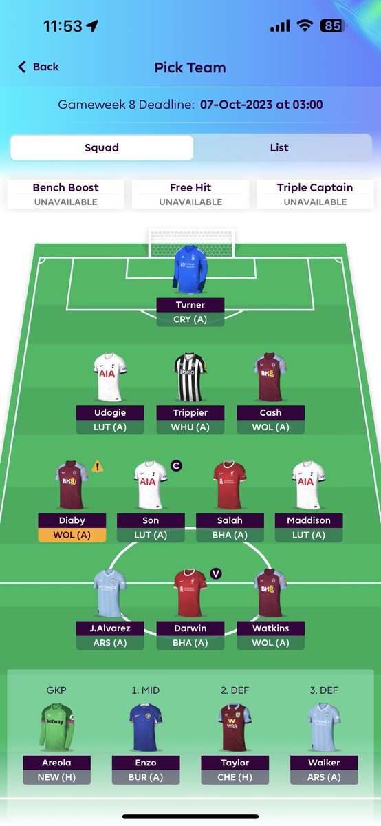 iamSR13's tweet photo. @FPLMate @FPLMate : do you think it's a big risk to go without haaland? https://t.co/K2pB8YTRMp