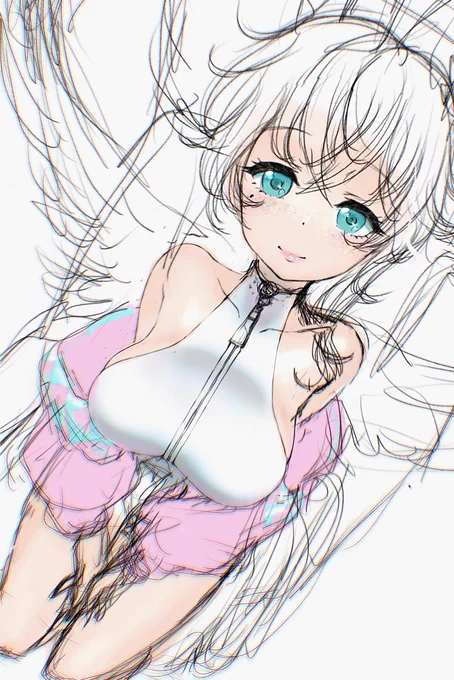 描きたい所描いたら急激にモチベ下がるのどうにかしたい 寝よう