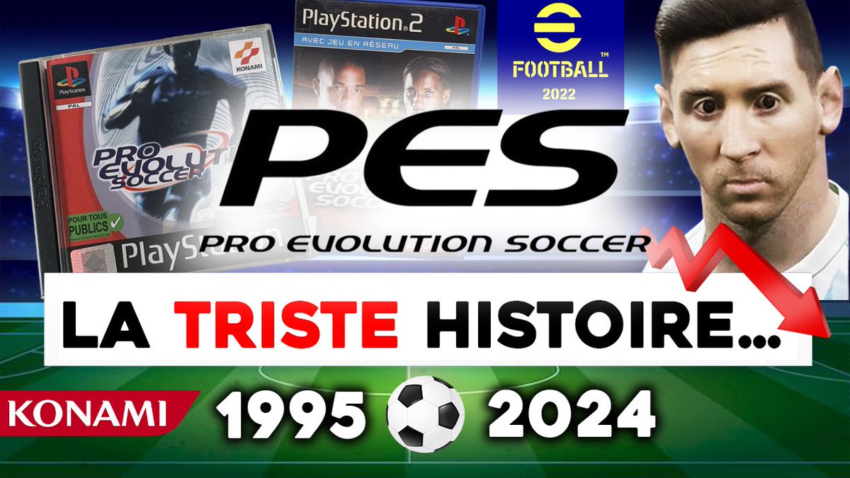 conkerax's tweet photo. Ce soir, gros dossier sur la triste histoire de Pro Evolution Soccer (PES) licence de jeux de foot passée de référence mondiale à secondaire et décriée sur ces dernières années ⚽️↘️

➡️https://t.co/ao4fXgw9oI

Une écriture importante, beaucoup de travail une nouvelle fois, merci à ceux qui la partageront, commenteront ou poseront le pouce si important. Coeur sur vous et vive le foot ! 💙💪