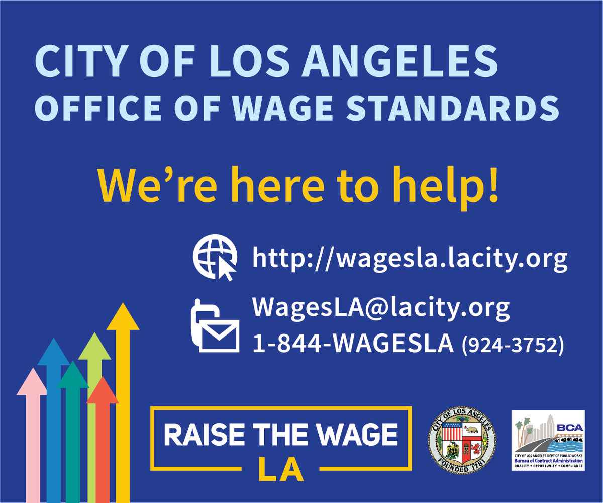 Need help understanding your rights and responsibilities? Please do not hesitate to reach out to the Office of Wage Standards! #weareheretohelp #knowyourrights #losangeles