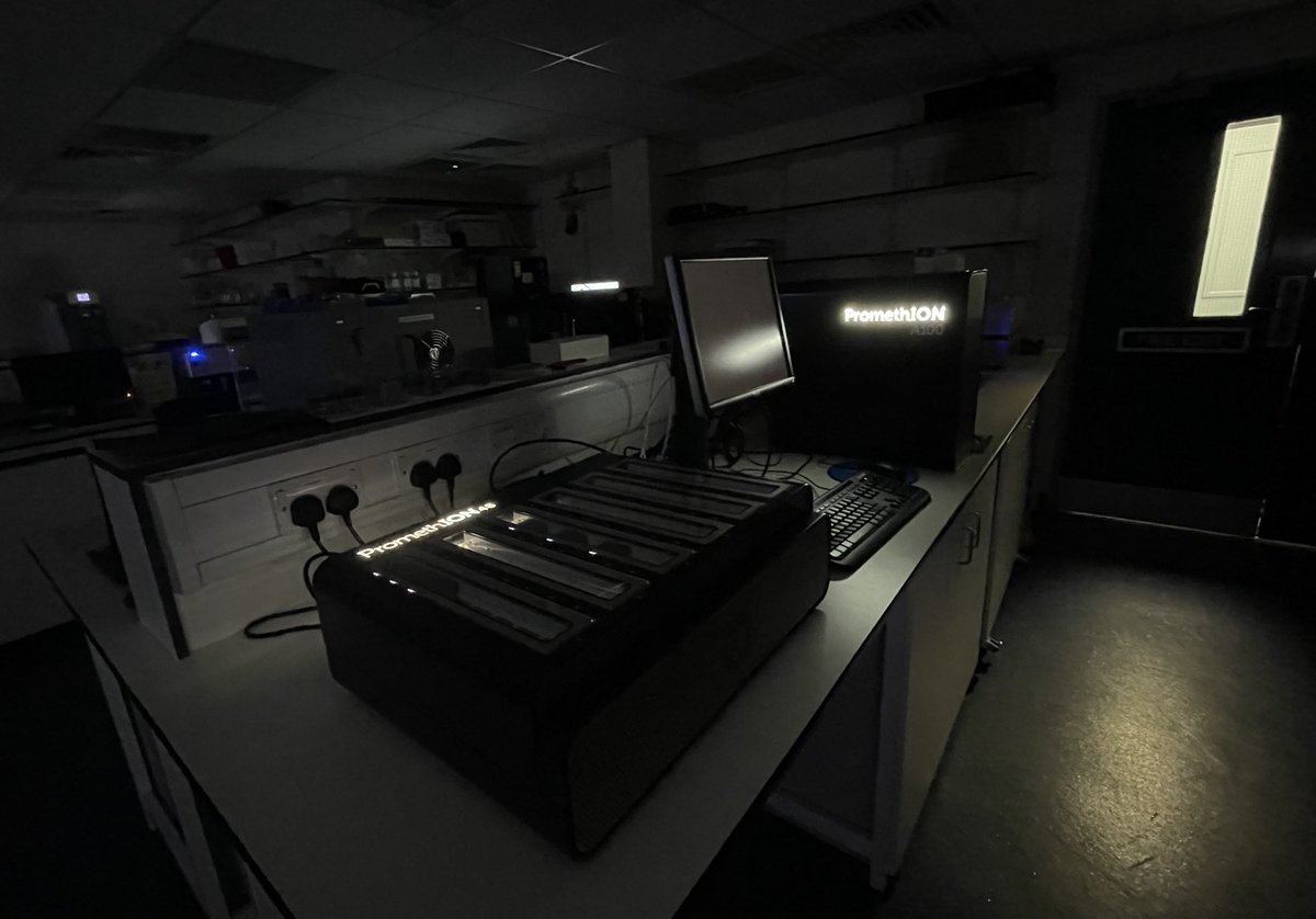 ChrisM_Watson's tweet image. The PromethION looking good in blackout conditions. #ClimateAware #DarkGate