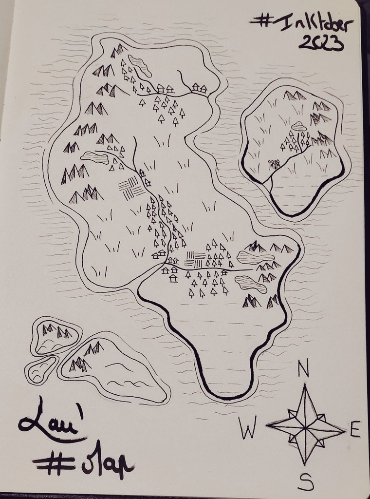 CLaurie62's tweet photo. Jour 5 : Carte
Un peu compliqué celui-là, je n'ai pas l'habitude de faire des cartes ☺️
#inktober #inktoberday5 #inktober2023 #inktobermap #map #carte #draw #drawing #drawoftheday #drawork #art #artist #artwork #artoftheday #artdrawing #fabercastell #blackandwhite https://t.co/s9jQoz05Wi