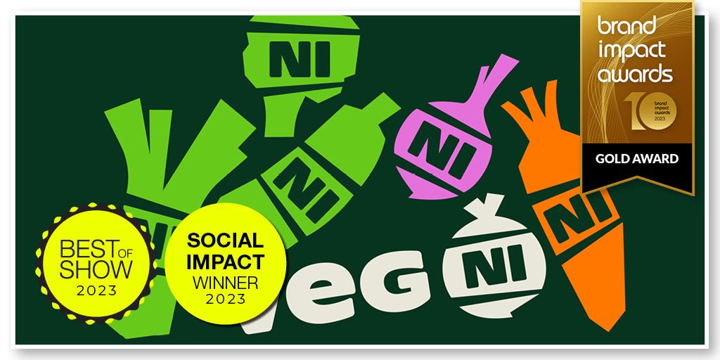 Best of Show 2023 goes to <a href="/JRS_London/">Jack Renwick Studio</a> for its incredible work for Veg NI. And it won the Social Impact Award too! Congratulations! 🎉 #BrandImpactAwards