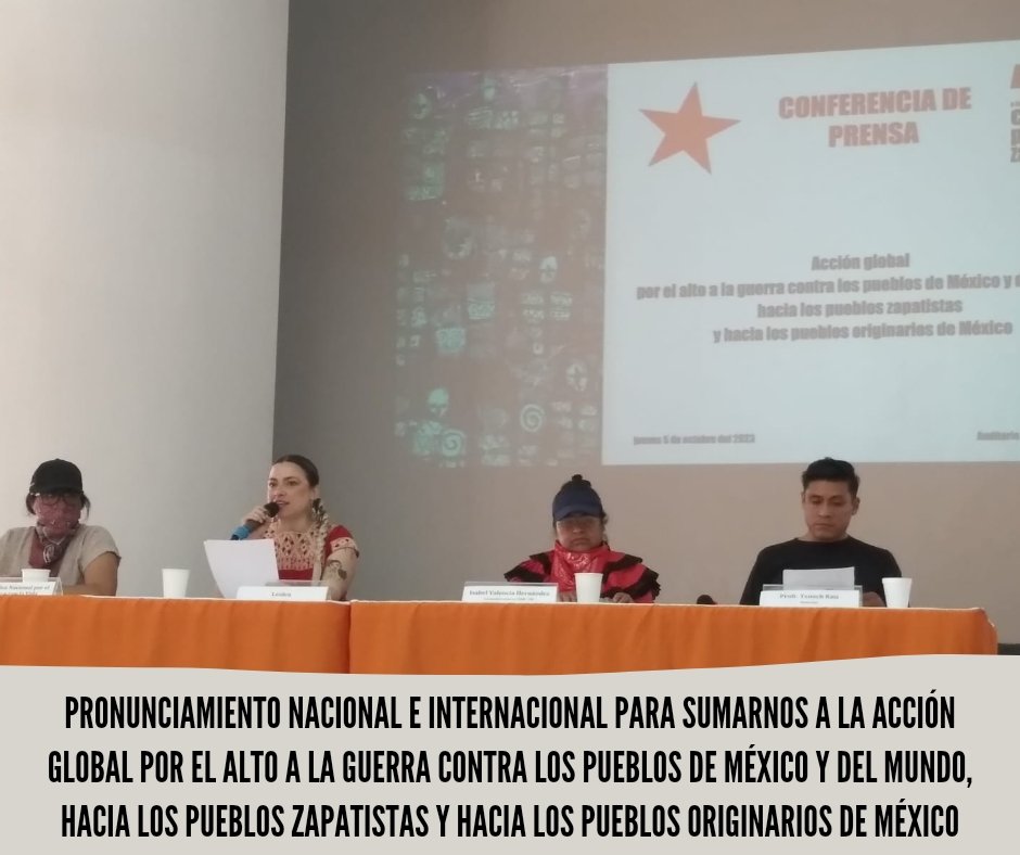 Pronunciamiento Nacional e Internacional para sumarnos a la Acción global por el alto a la guerra contra los pueblos de México y del Mundo, hacia los pueblos zapatistas y hacia los pueblos originarios de México wp.me/p8qHTQ-2w0