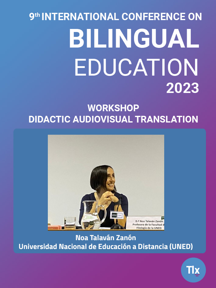 📲Este workshop está pensado para ti:
grupo-ebei.com/confbe/2023/wo…
🎞️<a href="/NTALAVAN/">NOA TALAVAN</a> (<a href="/uned_filologia/">UNED_Filología</a>) nos mostrará el potencial educativo de la #TraducciónAudiovisualDidáctica.
🧐Para asistir es necesario estar inscrito en el #CONFBE: grupo-ebei.com/confbe/inscrip…