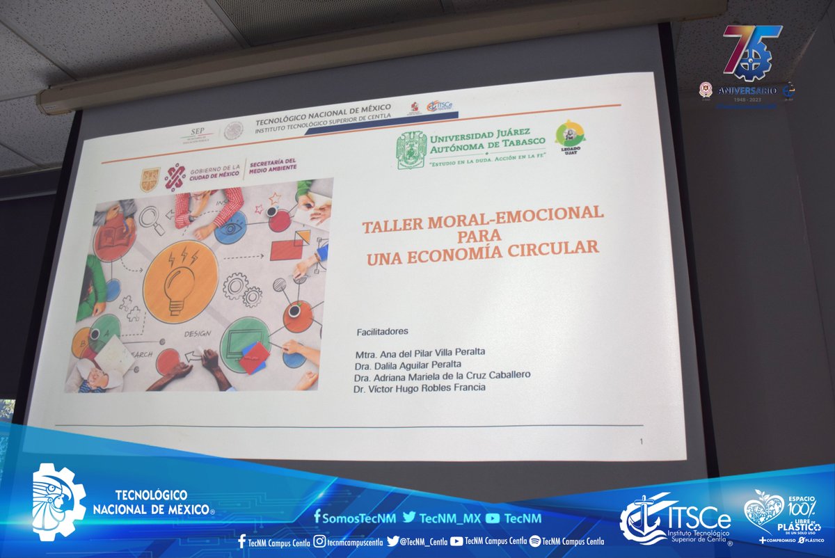 TecNM_Centla's tweet photo. A partir de hoy y hasta el 09 de noviembre se desarrollará un “Taller Moral-afectivo para la economía circular” en colaboración con la @UJAT para estudiantes de Gestión Empresarial del #ITSCe 

Innovación permanente para un mejor futuro.

#OrgulloTecNM #ComunidadTecNM #TecNM https://t.co/bTvRtwjHLk
