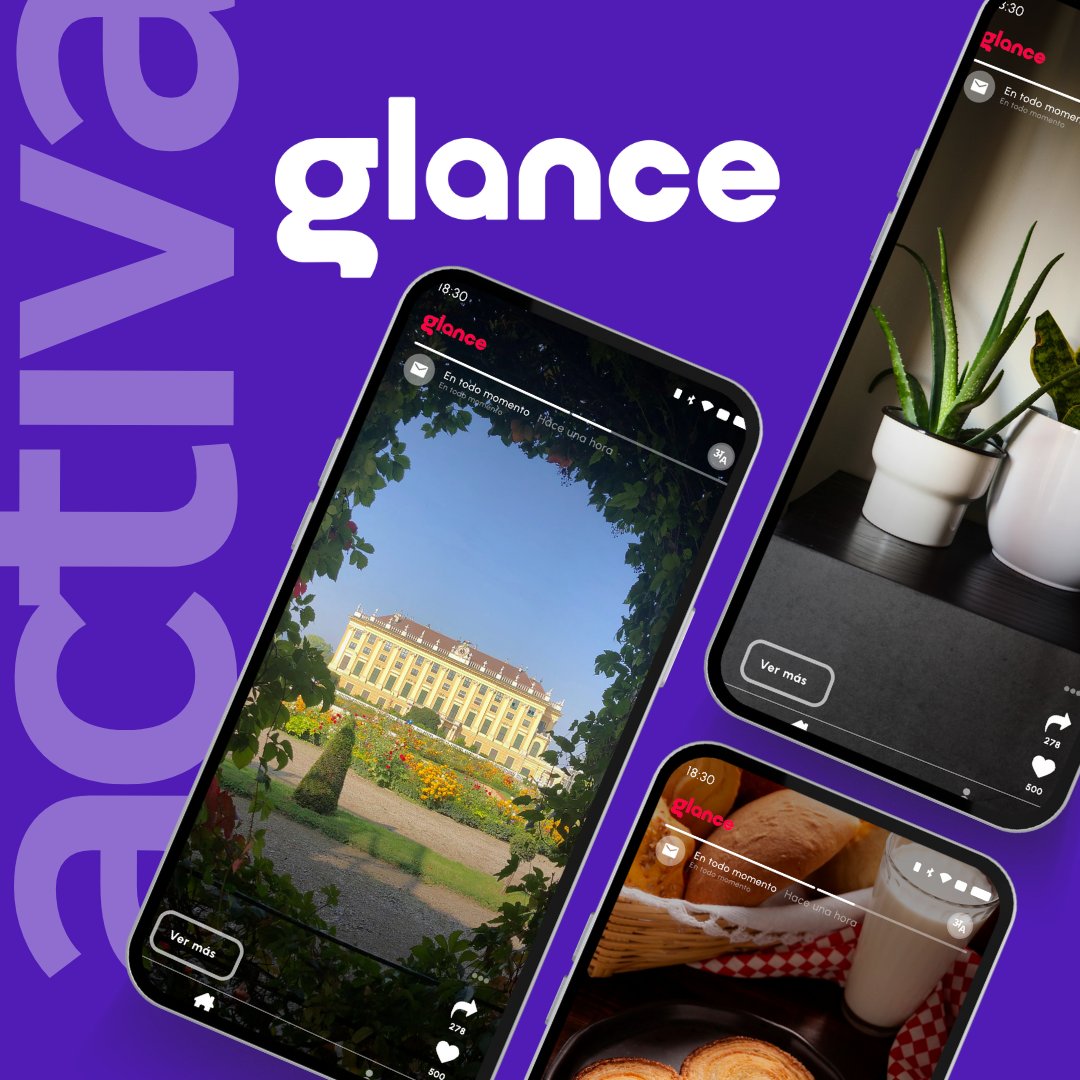 glancescreenco's tweet photo. 📱💫 #Glance, más que una pantalla de bloqueo: ¡una ventana al conocimiento y la diversión al alcance de su mano! La plataforma le conecta con contenido relevante y apasionante, según sus intereses, con solo deslizar en la pantalla de bloqueo de su celular🌟🔓 #GlanceColombia https://t.co/DKMPOVuYlO