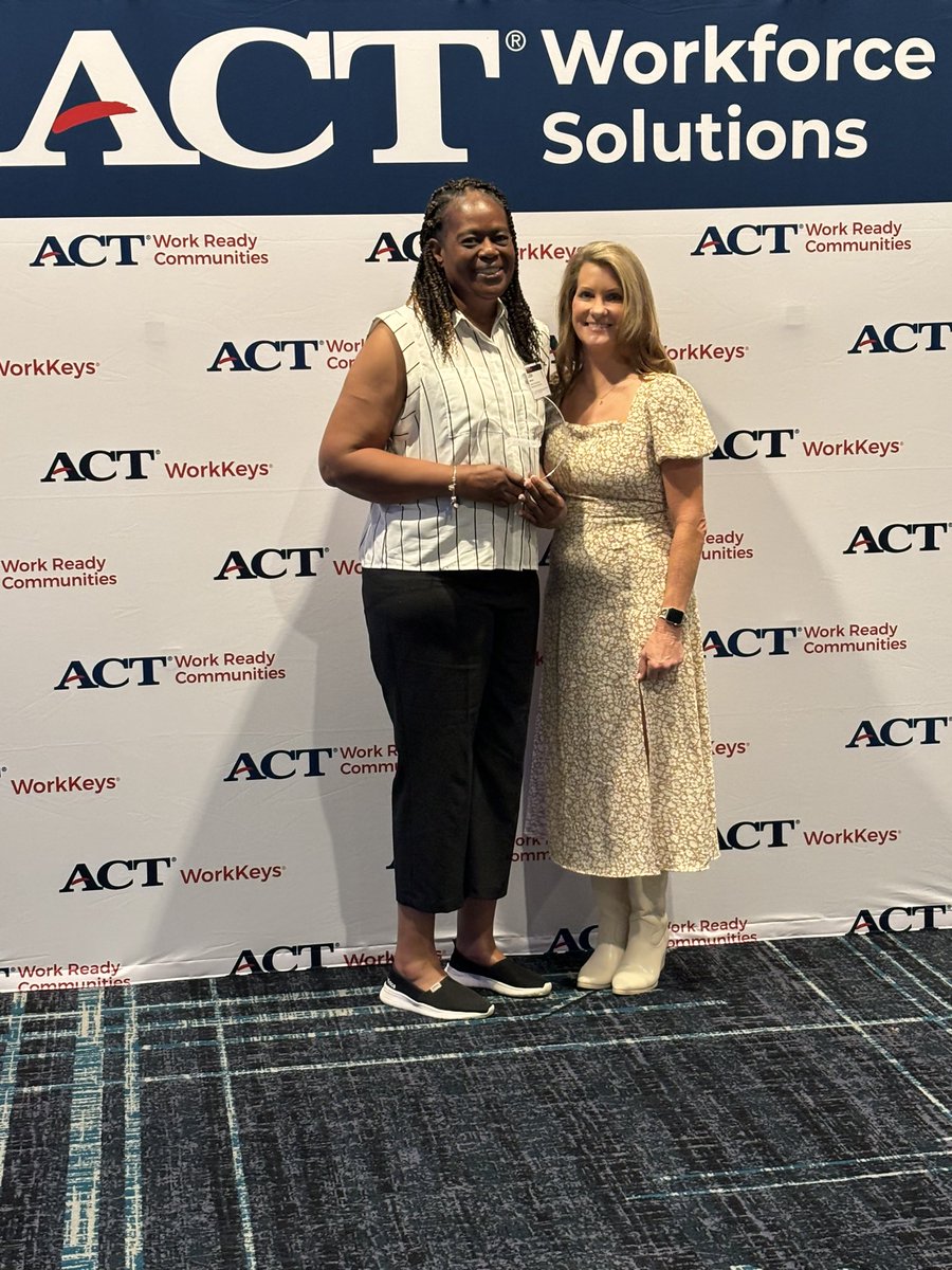 Beaufort County, NC was recognized for maintaining as a Workforce Ready Community at the ACT Workforce Conference in Nashville, TN. Lisa Spencer accepted on behalf of BCCC
