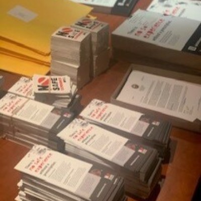 We're preparing to send 'No Safe Experience' material to 216 New Hampshire schools. The mailing includes posters, rack cards, &amp; decals. Get the facts about fentanyl and how it's more prevalent in illicit substances and fake pills. Visit NoSafeSxperience.org. #NoSafeExperience