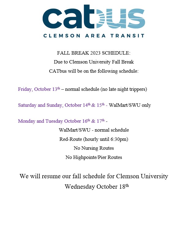 CATbus200's tweet photo. @clemson_parking @CityofClemson https://t.co/vRULBYyxrf