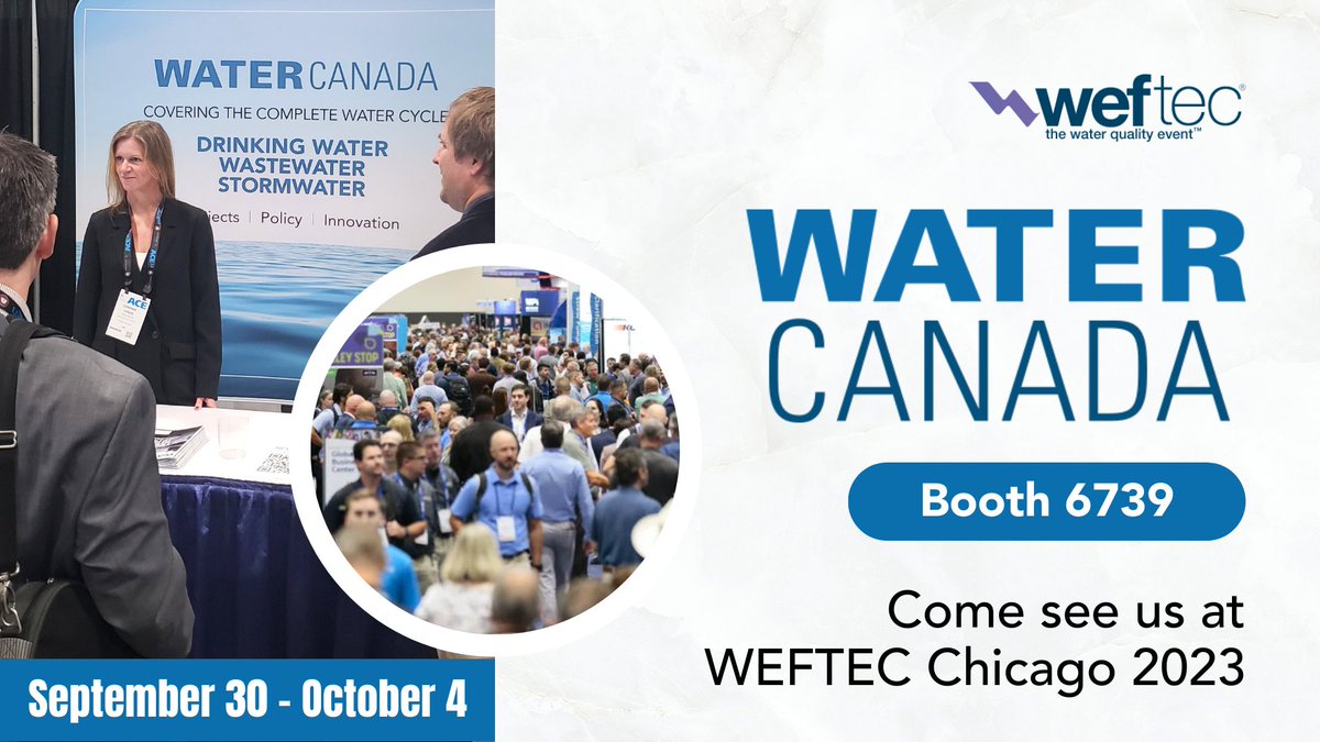 CanadianWater's tweet image. The ripples of #WEFTEC2023 continue! As we dive into post-event discussions, Water Canada invites you to share your highlights and insights. 

Let’s keep the momentum going and champion water conservation together!