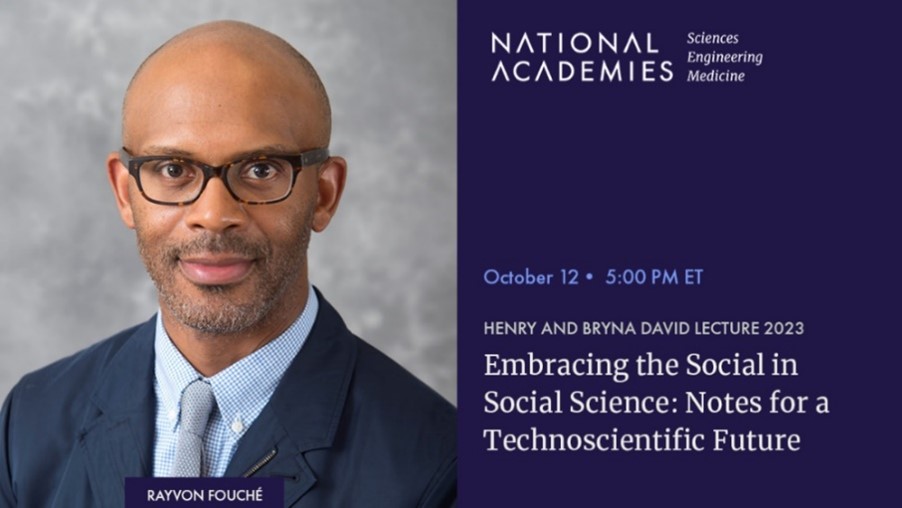 NASEM_Health's tweet image. What can our scientific and technological future look like if we fully embrace science as a social activity? Register now for @theNASEM’s 2023 #DavidLecture featuring Dr. Rayvon Fouché (@NorthwesternU) to learn more: ow.ly/29nV50PPUYY