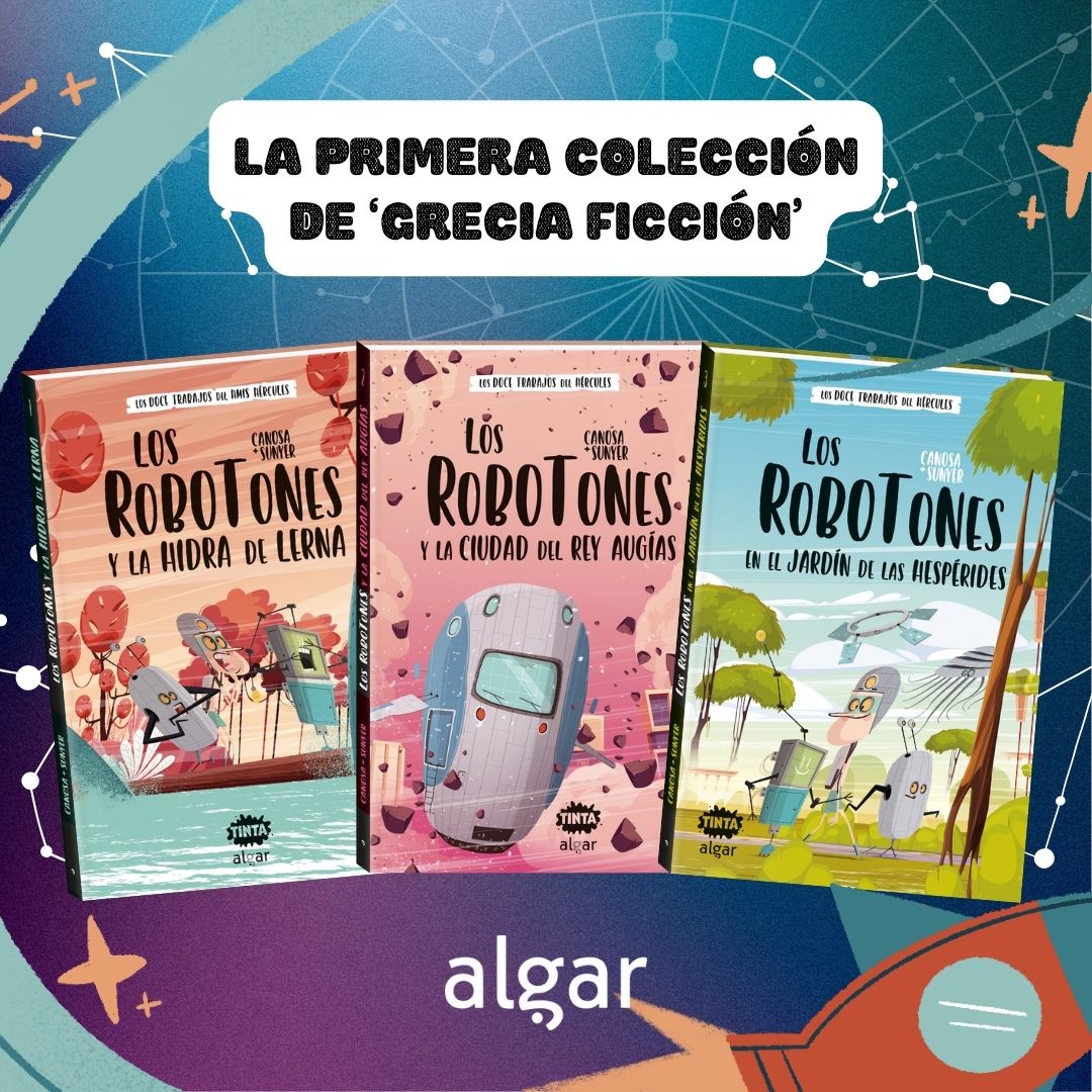 algareditorial's tweet photo. ¿Te apetece vivir una aventura con grandes dosis de humor? 😲 ¿Te gusta la mitología? ✨ ¿Y la temática espacial? 🚀 ¡Los #Robotones tienen todo eso y mucho más! 🤖❤️
👉 Te invitamos a leer un fragmento de los libros. 🔗 https://t.co/zzqnFUVpV7
@OriolCanosa https://t.co/1E9XTkW6D8