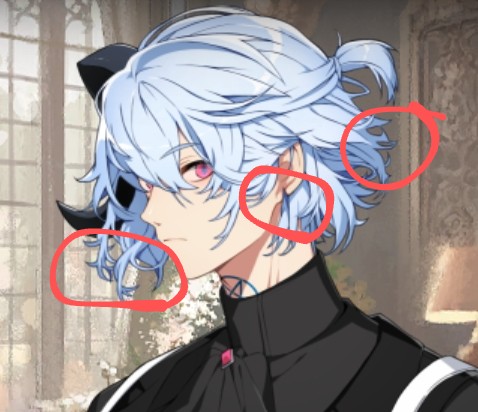 whiteringss's tweet photo. #whatinhellisbad  Why would anyone suspect that this game uses AI?
You can take a look at this！
The direction of the hair is very strange, and I wonder if the ears are incomplete on purpose
The chain in the second picture was even broken out of thin air. https://t.co/9XOGV4U2Vp