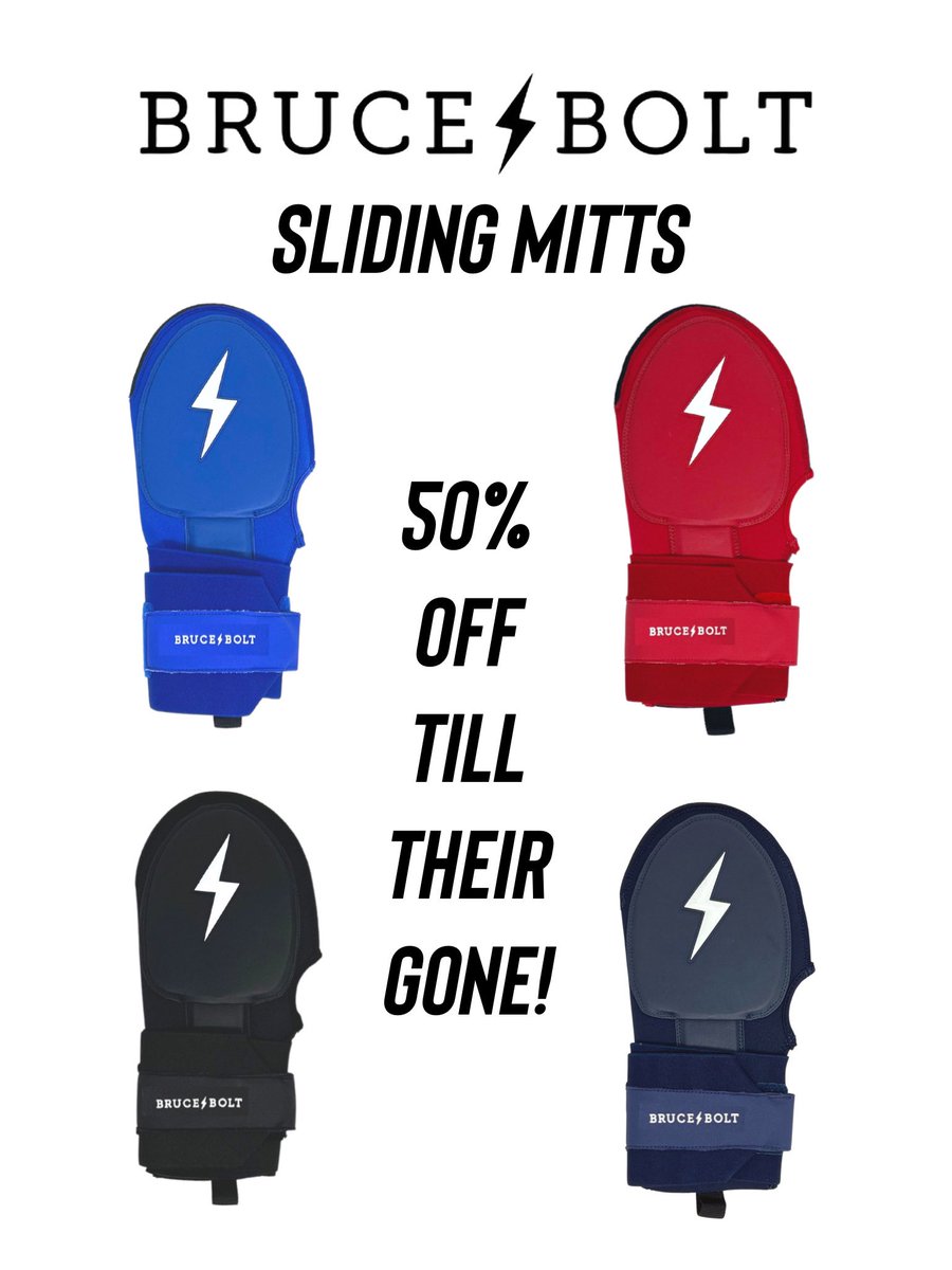 BRUCE BOLT SLIDING MITTS 50% OFF TILL THEY ARE GONE OR TILL END OF OCT!!! Plus use code HOTBATS for another 10%… 😱 brucebolt.us/discount/hotba…