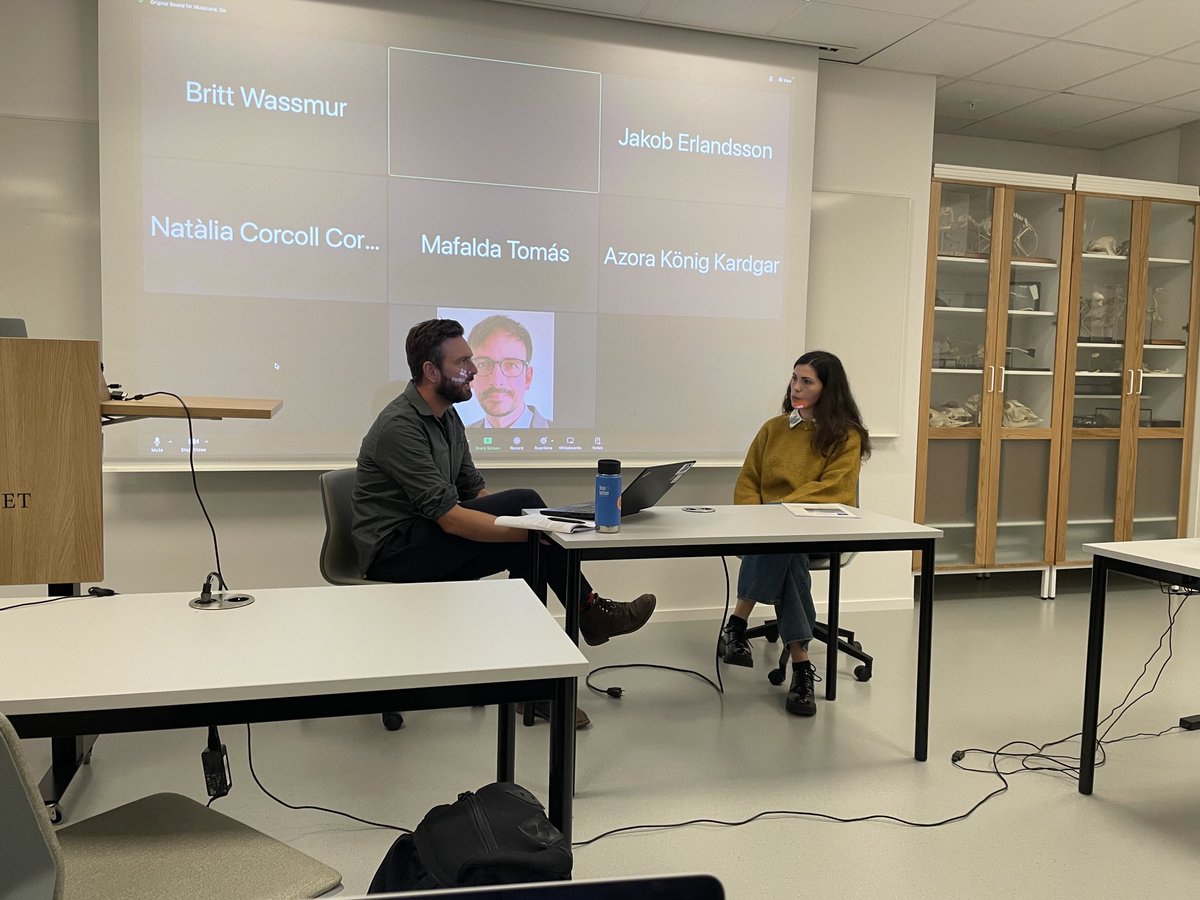 Congratulations ⁦<a href="/daniela_gmzm/">Daniela Gómez-Martínez</a>⁩ for a great half-time seminar, summarizing PhD results on effects &amp; adaptation mechanisms of #freshwater #microorganisms to #micropollutants &amp; #microbial #contamination! You rocked it!🥇

Great opposition by Lars Behrendt!

Proud supervisors!