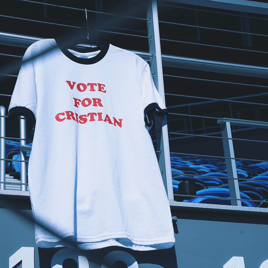 SJEarthquakes's tweet image. For Your All-Star and Future MVP.

Voting for the 2023 Year-End Awards begins October 10th.

Like and retweet for a chance to win this Vote for Cristian shirt.