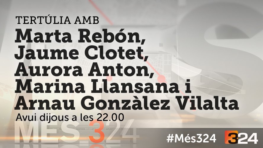 Més 324 - TV3 tweet media