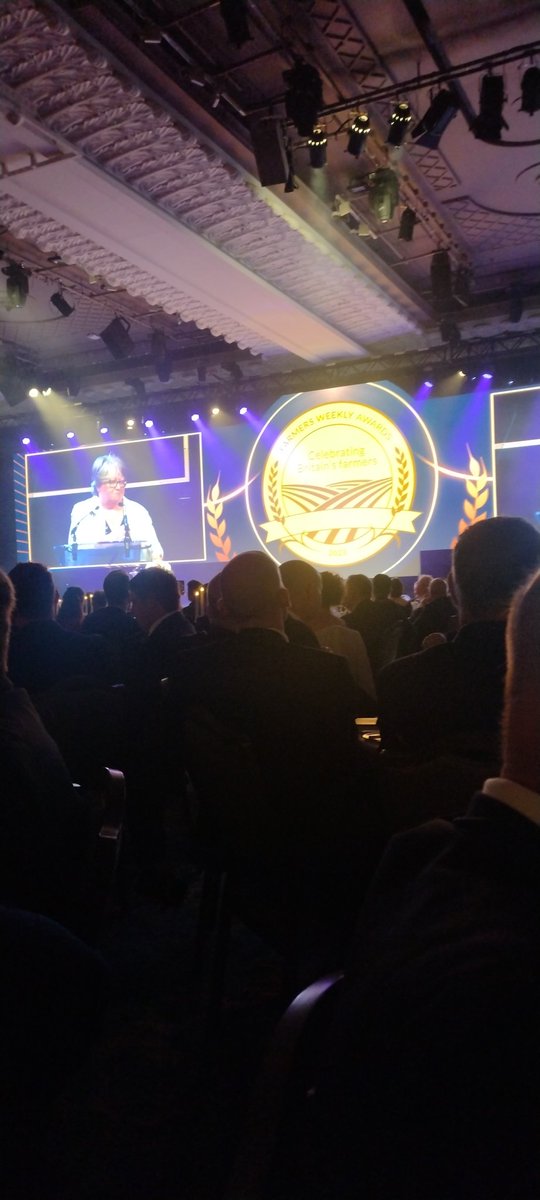 cvfarming's tweet photo. @theresecoffey at the #farmersweeklyawards "rest assured there will be no hormone free meat coming into this country." Freudian slip? ๐ซฃ https://t.co/sX3N9JYZif