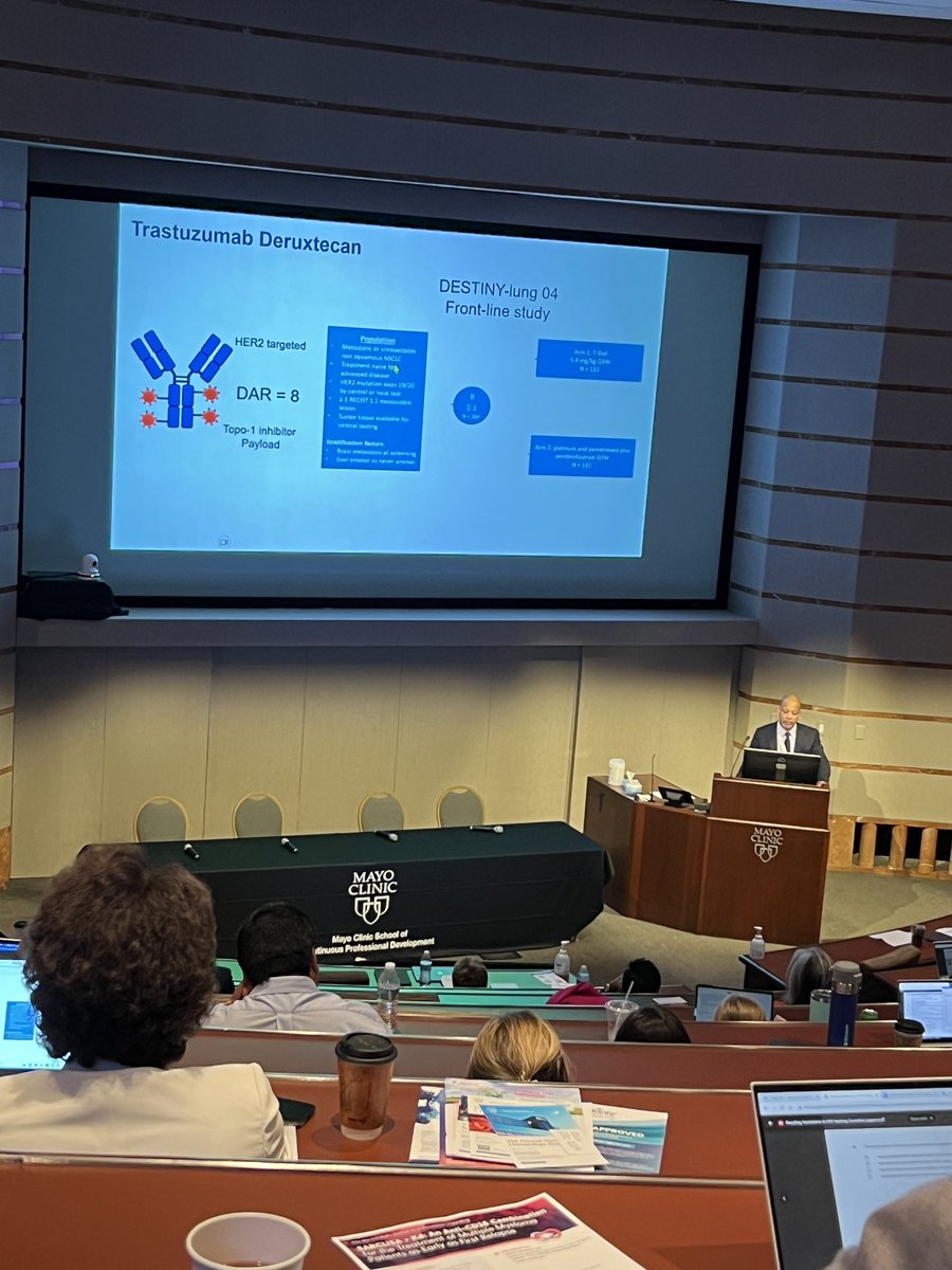 SupriyaGuptaMD's tweet photo. Learning about paradigm shifting updates antibody-drug conjugates with @dean_fennell at #MayoCancerNT23 

@MayoCancerCare @MayoRegMed @MayoHemeOnc 

#ADC #bcsm #lcsm #ocsm #immunotherapy #TcellRx https://t.co/hO0nqkbyjf