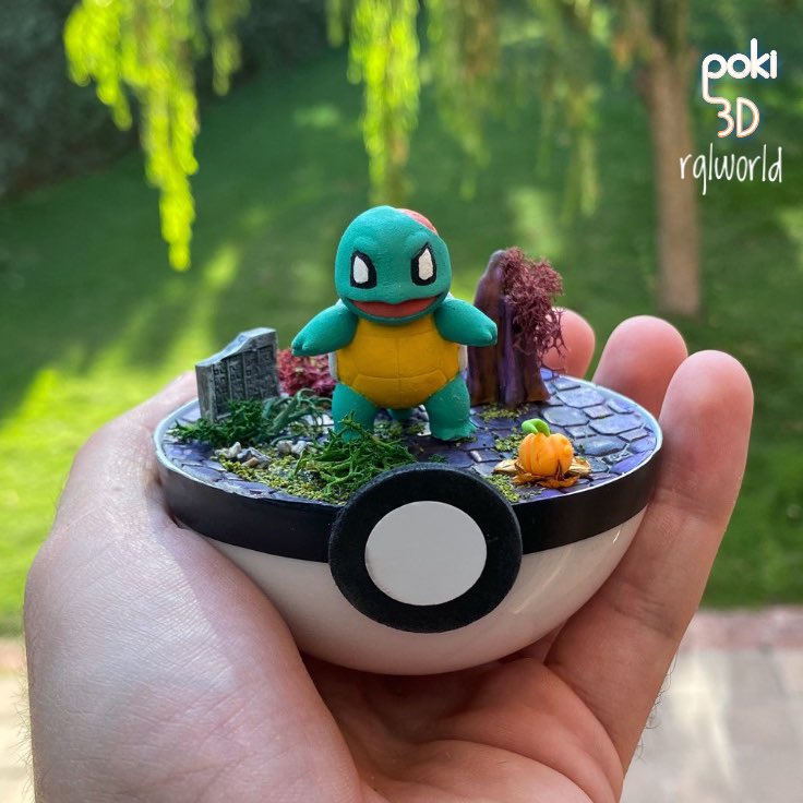 poki3D's tweet photo. Qrt with your spooky art 🎃✨

Os dejo las cositas de Halloween que hemos hecho este año @rqlworld y yo 🩵 https://t.co/G0PnLgKswy