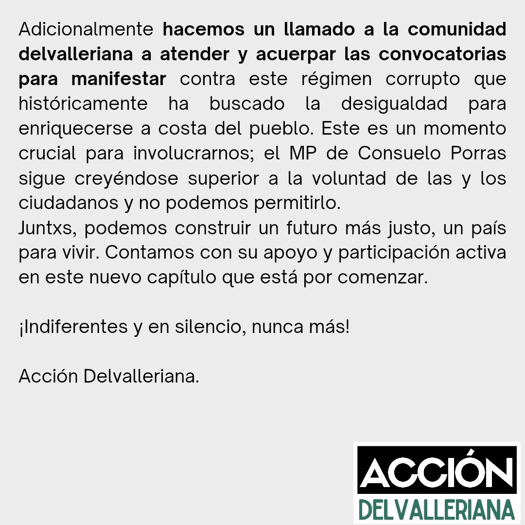 AccionDV's tweet photo. Nos seguiremos viendo, resistiendo en las calles y en las aulas. La organización del estudiantado es imprescindible. Indiferentes y en silencio... ¡Nunca más! https://t.co/MocHBeKjHd