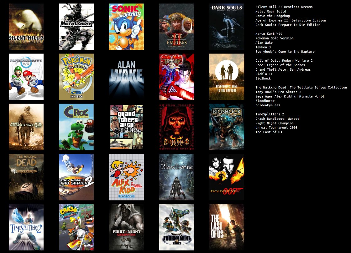TobyChimp's tweet image. Because @WeegTV bullied me into making this, here are, I guess, my top 25 favourite games of all time - tried to get as much variety as possible and limited it to one game per series. (DS and Bloodborne doesn't count!)

Also, hi Twitter! I mean, X...