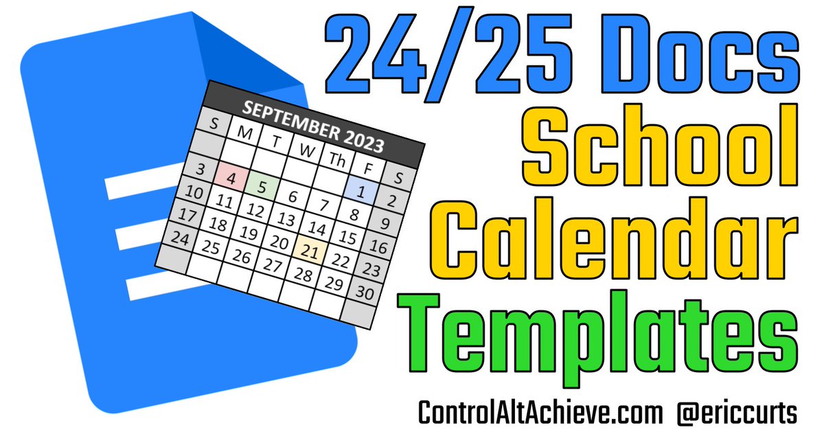 Eric Curts (@ericcurts) on Twitter photo 📆 Google Docs Calendar Templates for the 2024-2025 School Year controlaltachieve.com/2023/10/google…
📄 Get your free copy of this 1-page calendar template
📅 12-month, 11-month, or 10-month format
🆕 Updated for the 2024-2025 school year
#edtech #GoogleEDU #ControlAltAchieve <a href="/GoogleForEdu/">Google for Education</a> 📆 Google Docs Calendar Templates for the 2024-2025 School Year controlaltachieve.com/2023/10/google…
📄 Get your free copy of this 1-page calendar template
📅 12-month, 11-month, or 10-month format
🆕 Updated for the 2024-2025 school year
#edtech #GoogleEDU #ControlAltAchieve <a href="/GoogleForEdu/">Google for Education</a>