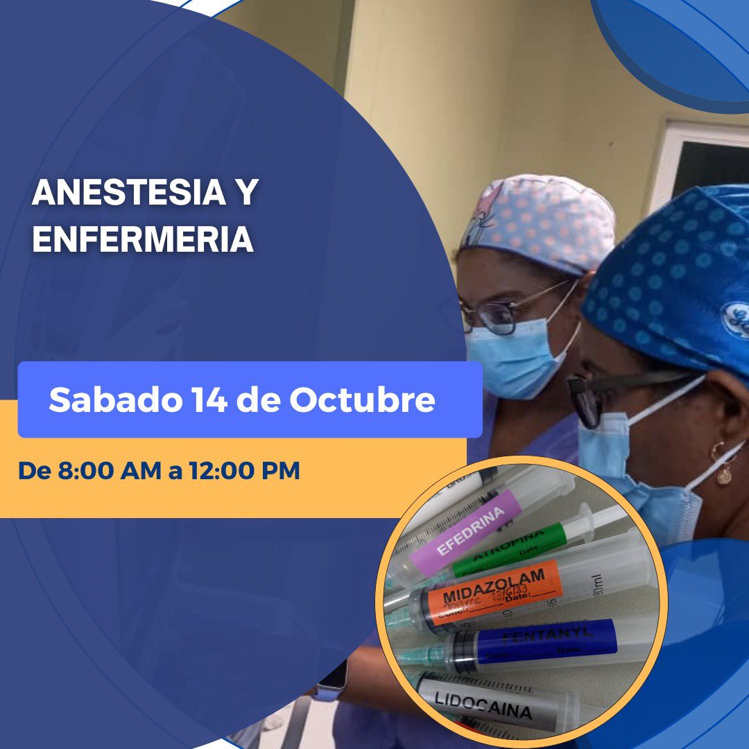 El XXIV Congreso Venezolano de Anestesiología te invita a formar parte de Taller Anestesia y Enfermería.

Inscríbete en nuestro Link en Bio. 

Nos reencontramos en Caracas, Hotel Eurobuilding. 

#CVA2023 #Elcongresodelreencuentro