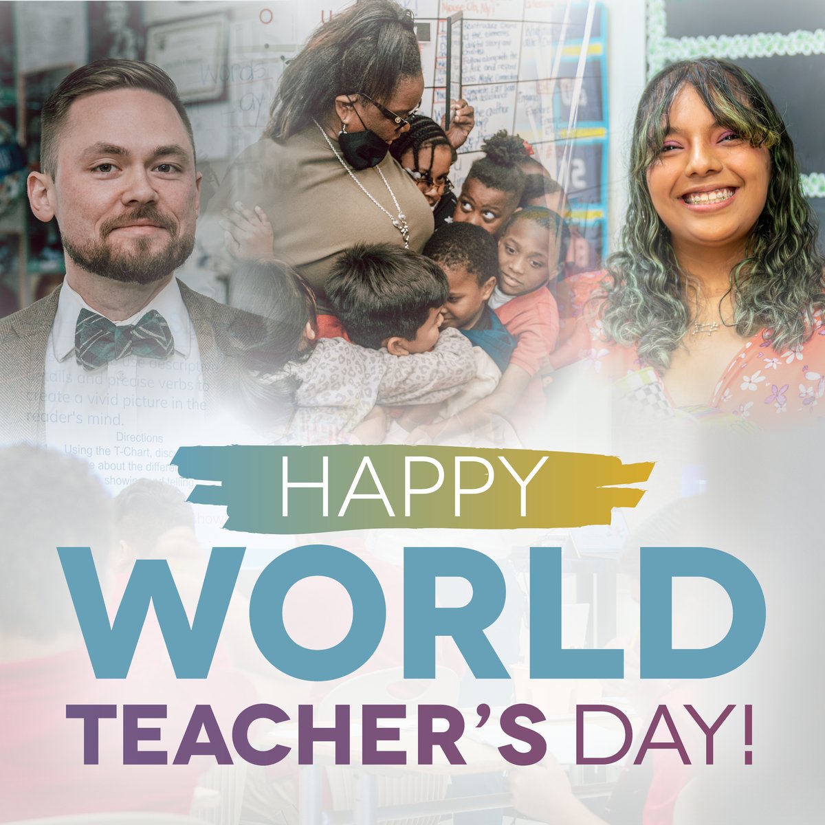 We’re giving our teachers an A for appreciation. Happy World Teachers' Day to all our dedicated educators. You make a difference every day by inspiring our students with your wisdom and wonder.💙👩‍🏫 #WorldTeachersDay #HISDHeroes