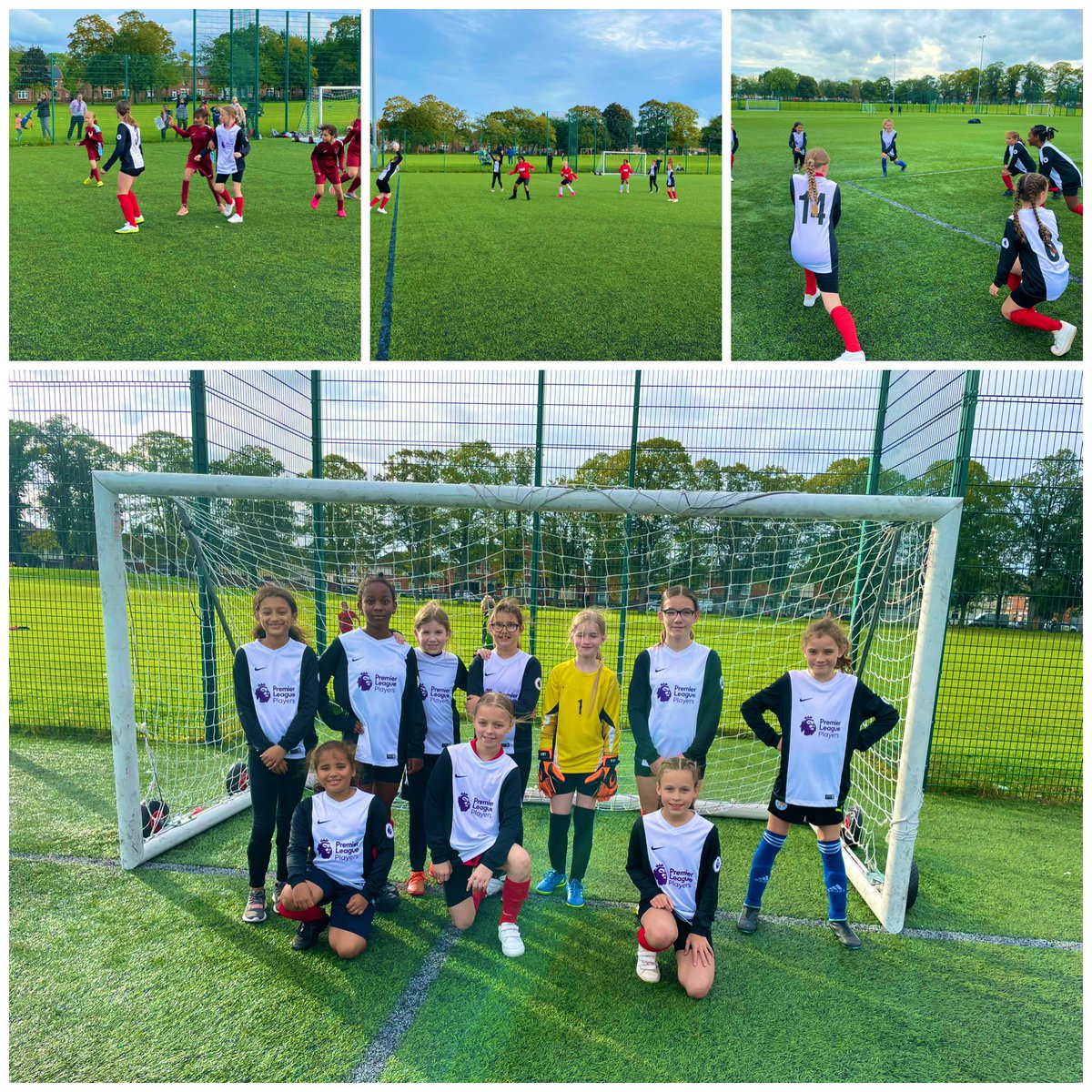 GHSKnighton's tweet photo. 🌟Y5/6 girls football league kicked off this afternoon. ⚽️ The girls played amazing! They all worked hard showing their resilience, teamwork and determination for the game! Well done girls! 👏 #proud #DreamTeam @knightontmet @GreenhouseSport @InspireTogeth3r https://t.co/q53Kof8uCT