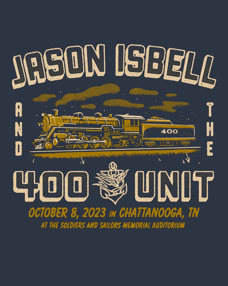 Here's an early look at merch for our show at Soldiers and Sailors Memorial Auditorium in Chattanooga, TN this Sunday. Tickets still available: jasonisbell.com/shows