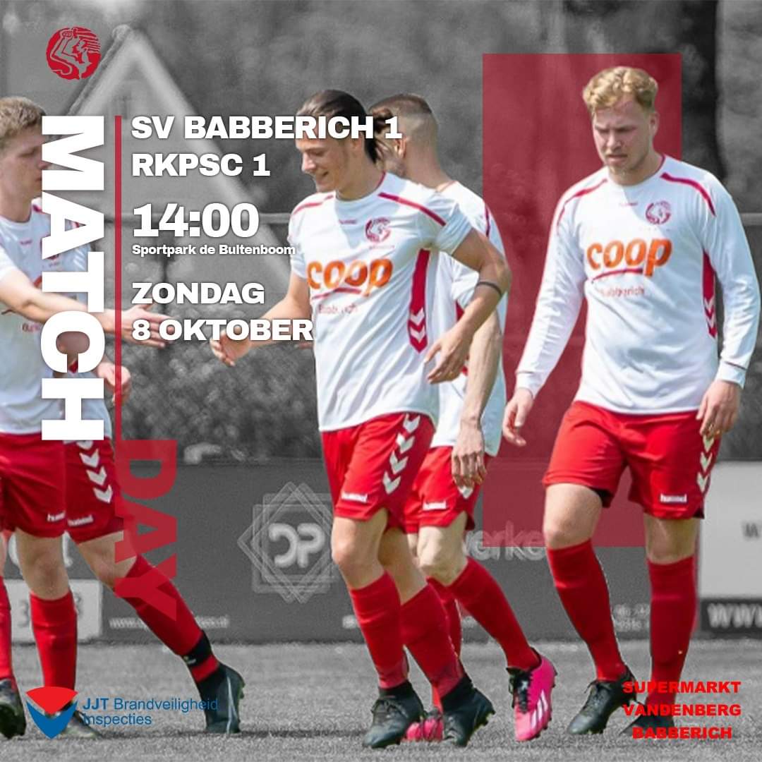 Komende zondag speelt het 1e elftal weer een thuiswedstrijd. Dit keer tegen <a href="/RKPSC1e/">PSC1</a> 
Aanvang op sportpark De Buitenboom is 14.00 uur. Voorafgaand zullen teams van beide verenigingen van de JO8 tegen elkaar strijden om de eer. Deze wedstrijd begint om 12.30 uur.