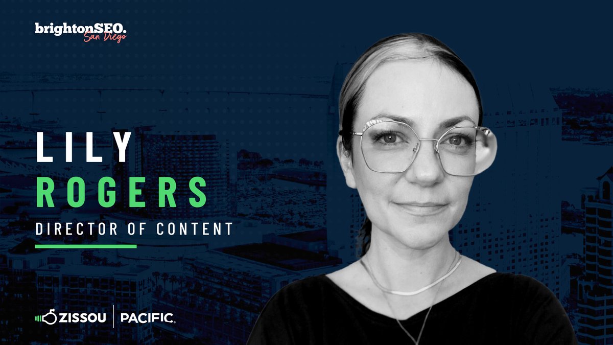 pacific_grp's tweet photo. A conference as prestigious as @brightonseo would be incomplete without content to match. Don't miss your chance to meet wordsmith extraordinaire and PACIFIC’s Director of Content, Lily Rogers live and in person at next month's event! Register now and #SetSailToBrighton https://t.co/4bcCJTWswY